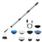 Electric Spin Scrubber Cordless Rechargeable Telescopic Cleaning Brush 8 Replaceable Heads 2 Speed Adjustable Extension